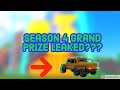 Season four grand prize vehicle leaked  roblox jailbreak