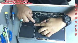 How to fix Macbook Pro 13inch (A1708) mid 2017 - Trackpad and Keyboard not working - Liquid Damaged.