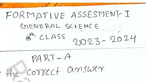 8th class CBA-1(FA-1) General Science (ps+ns) Question Paper 2023-24 (model Paper)💯✍️☑️