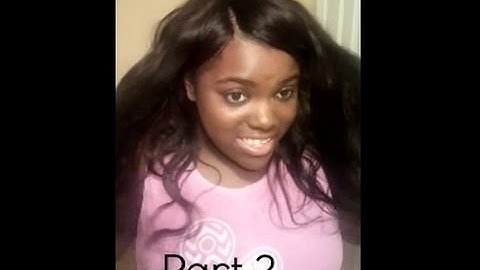 invisible part sew in  pt 2