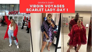 Birthday Cruise w/Virgin Voyages Scarlet Lady- Day 1 💕🛳️