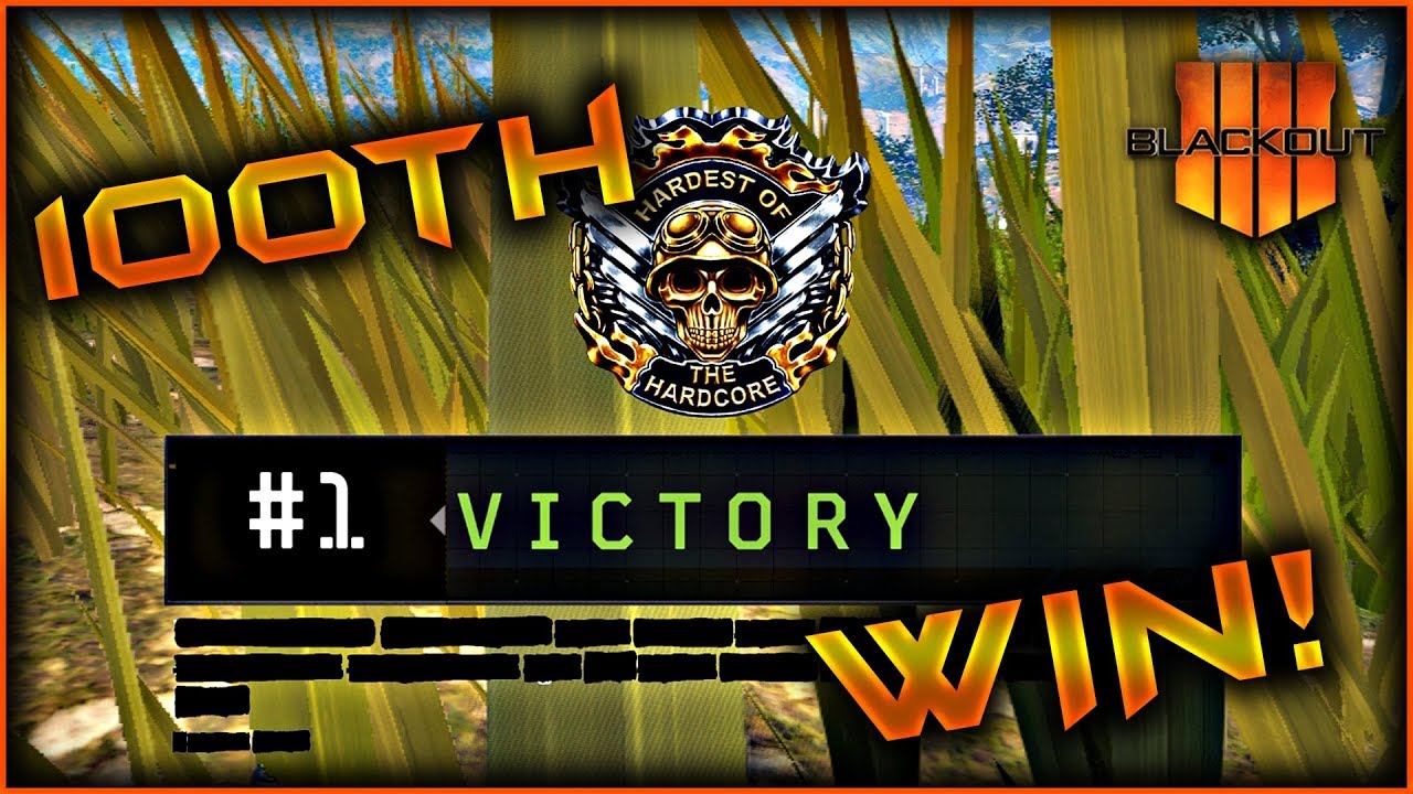 My 100th Win on Blackout! (Black Ops 4 Blackout Gameplay