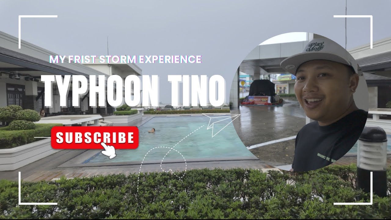🌪️ My First Typhoon Experience in the Philippines! Sheltering at L’Fisher Hotel 🇵🇭