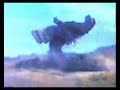 Godzilla vs. Megalon: Godzilla's drop-kick attack!