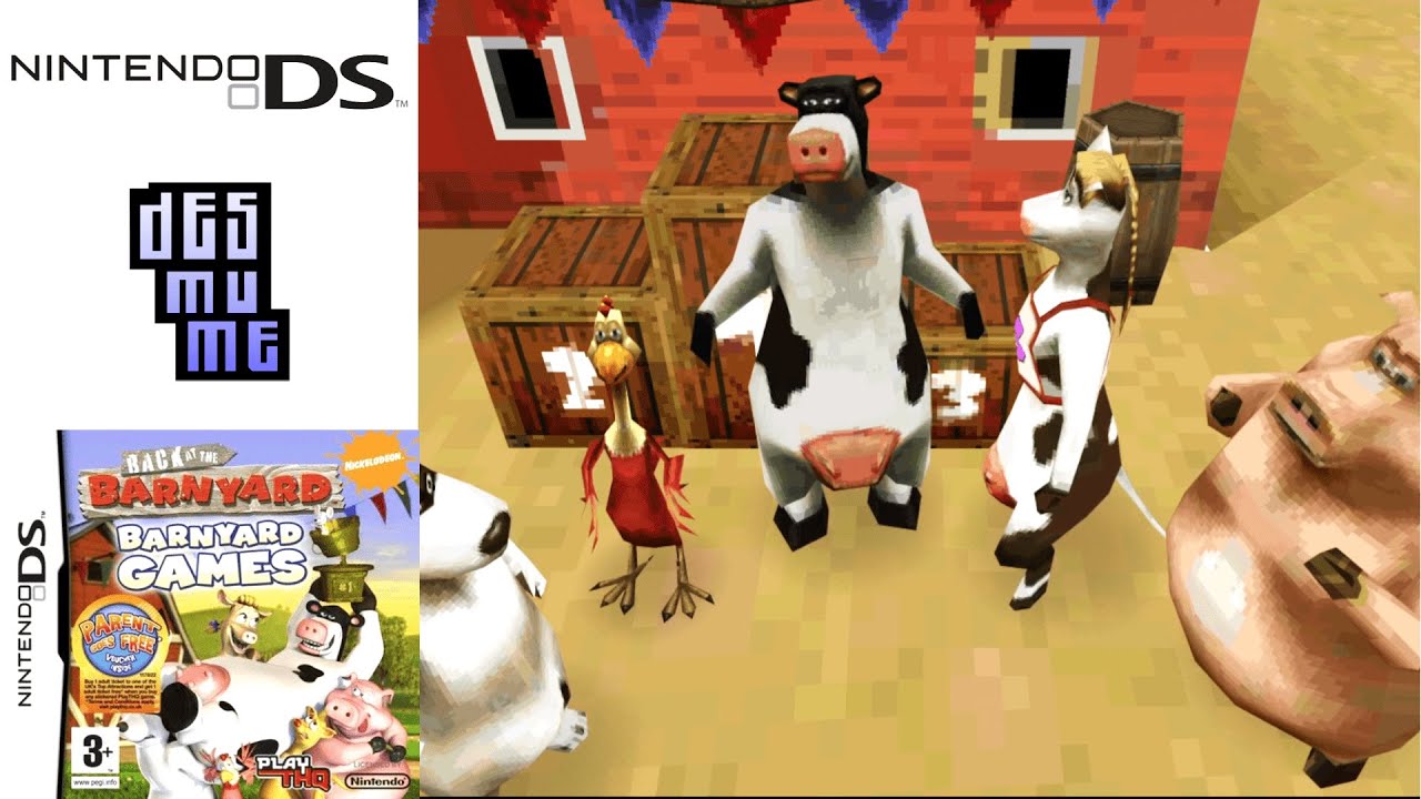 Back at the Barnyard Barnyard Games (2008) Nintendo DS Gameplay in HD