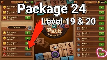 Roll the ball Hidden path || Master  || package 24 || Level 19 || Level 20 || All Level