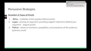 SPCH 1110 Ch 16 Persuasive Speaking