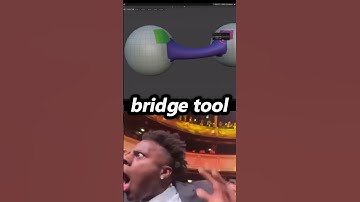 Easily create bridges or punch holes in meshes #blender3dmodeling