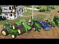 FS19- FARM DAY! HIRED HANDS RETURN TO THE FARM TO HELP FINISH PLANTING & MOWING