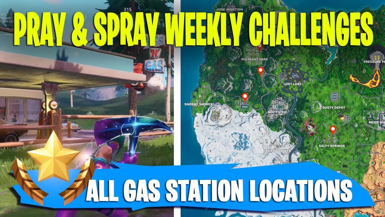 Spray Different Gas Stations *ALL LOCATIONS* Spray & Pray Challenges