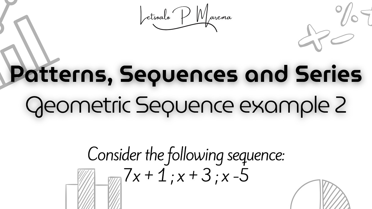 Geometric Sequence example no. 2 | Mathematics
