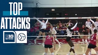 Top Attacks of the Day | Big Ten Volleyball | 10/12/2025