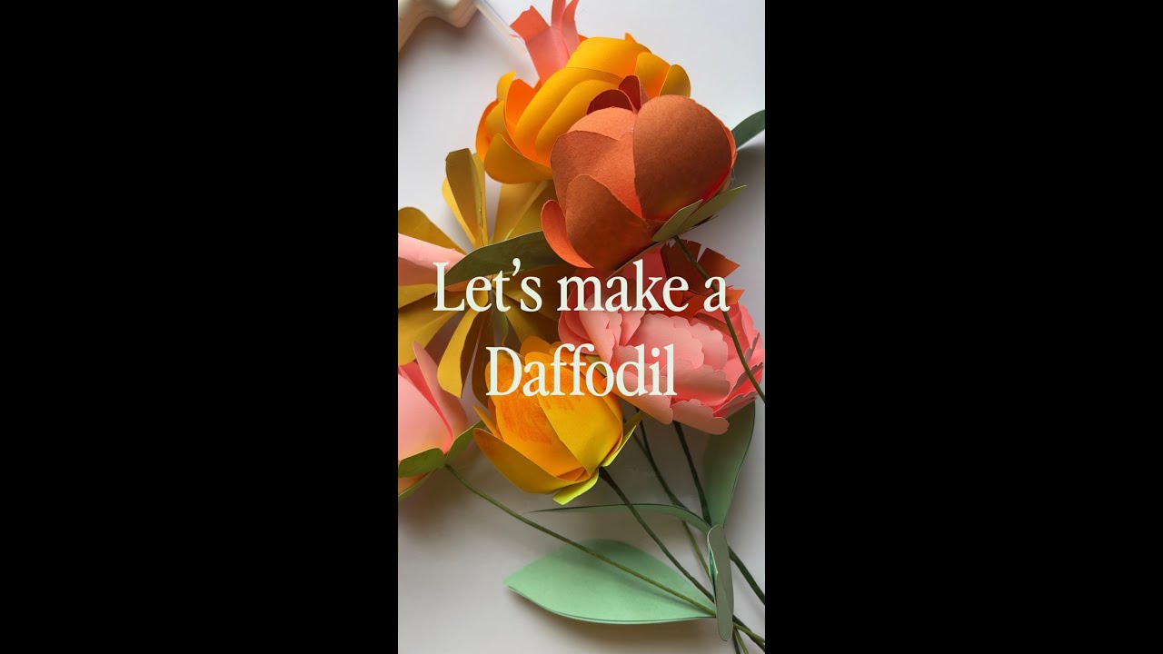 Paper Gab Let's make a paper daffodil! | Studio Gab - YouTube
