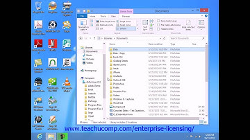 Windows 8 Tutorial Windows Explorer Lesson 2.5 Employee Group Training