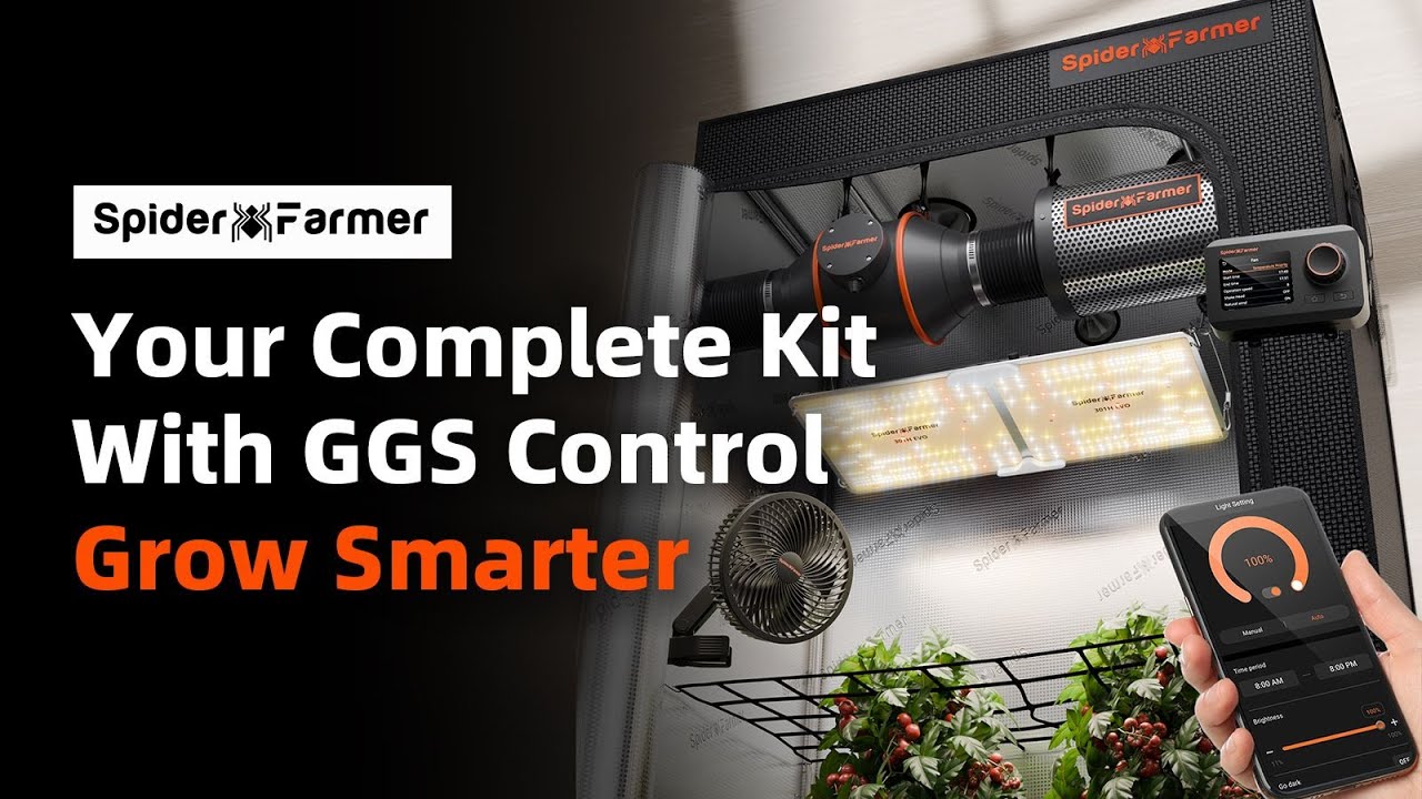 Smarter Growing with GGS Control | Spider Farmer SF2000 Complete Grow Kit