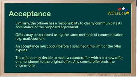 WCLN - Law 12 - Types of Contracts