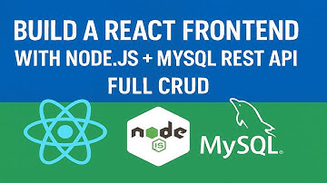 Build a React Frontend with Node.js + MySQL REST API | Full CRUD (Add, Edit, Delete, View)