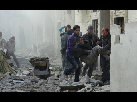عشرات القتلى والجرحى بقصف جوي لنظام الاسد بمدينة جيرود