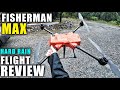 SwellPro Fisherman MAX Flight Test Review in HARD RAIN! - Waterproof?