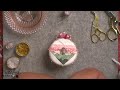 Peaceful Pinning Live #38 | Finishing my Tiered Heart Ornament