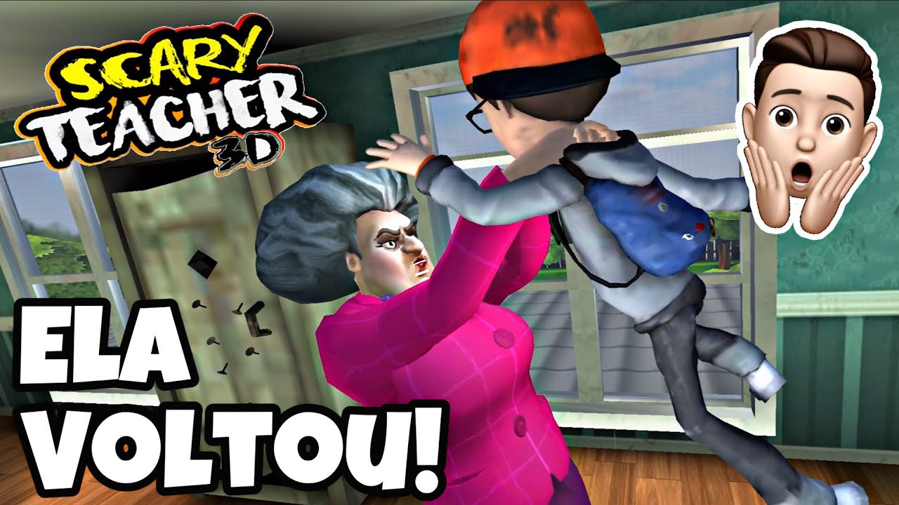 VINGANÇA!! PROFESSORA ASSUSTADORA CAIU EM UMA ARMADILHA!! (Scary Teacher) 