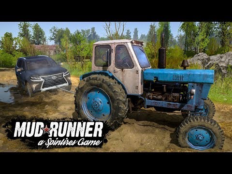 Видео: МАЖОР РАЗБИЛ НОВЫЙ ЛЕКСУС! ПОМОГ ТРАКТОРИСТ! РП Spintires: MudRunner