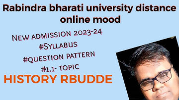 #rbudde #history #1stsemester #syllabus2023-24 #Rbuddehistory #questionpattern online/offline class