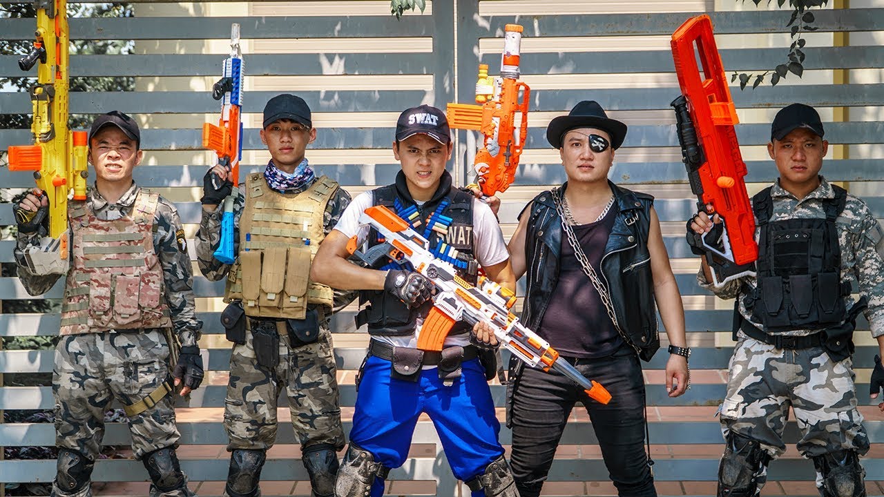 LTT Game Nerf War : Winter Warriors SEAL X Nerf Guns Fight Criminal Group Inhuman Bounty Hunter third person shooter games for low end pc