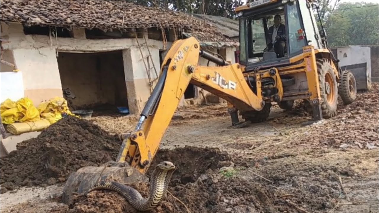 JCB खुदाई के दौरान निकला ज़िंदा जहरीला सांप 😱 | गाँव में मचा हड़कंप | Snake Found During JCB Work