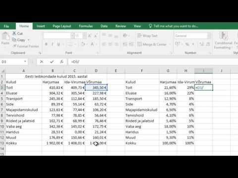 Video: Kuidas arvutada protsenti Excelis?