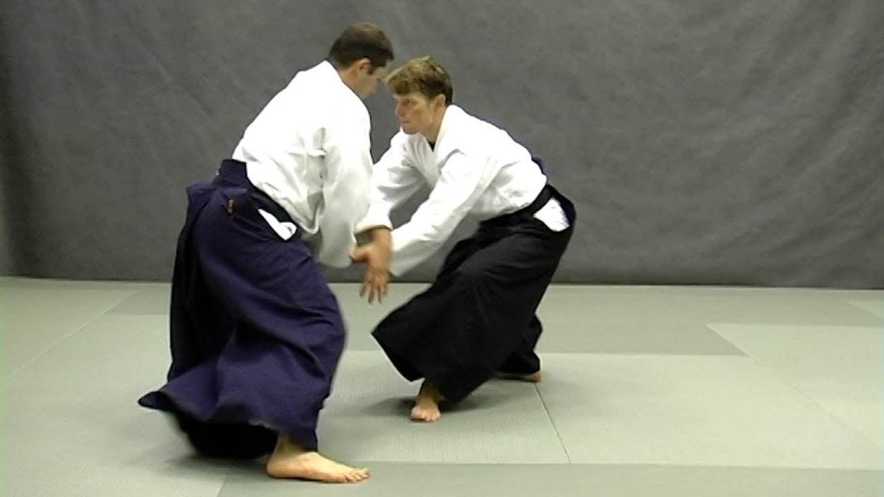 Morote dori ikkyo (ura) Справочник техник айкидо Aikido techniques