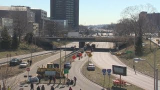 Breaking ground on downtown crossing project