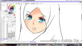 Hijab Coloring Tutorial On Paint Tool Sai