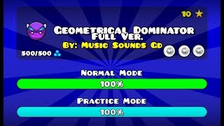 GEOMETRICAL DOMINATOR FULL VERSION BY: MUSIC SOUNDS [GD] (ME) GEOMETRY DASH 2.11 Resimi