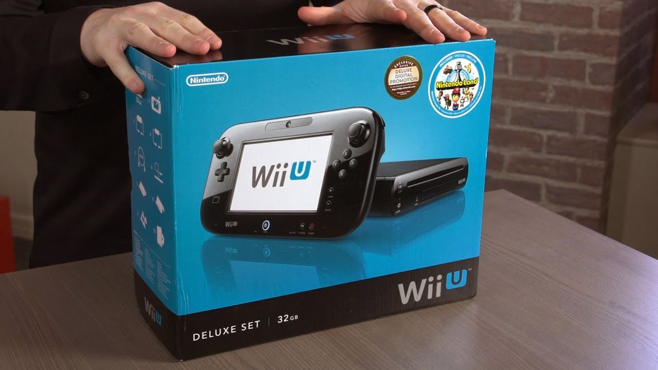 Nintendo Wii U Gaming System 32GB Console + Gamepad Complete Bundle Matte  BLACK