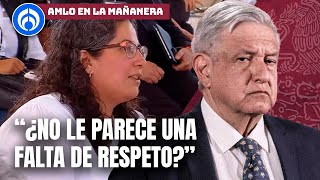 Zafarrancho en la mañanera entre periodista y AMLO por Tren Maya