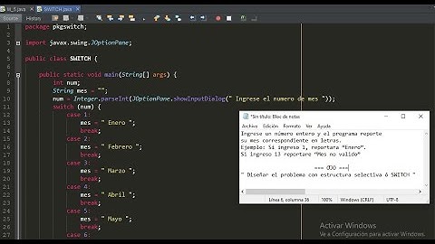 Ingresar por teclado el numero de mes - Switch // NetBeans