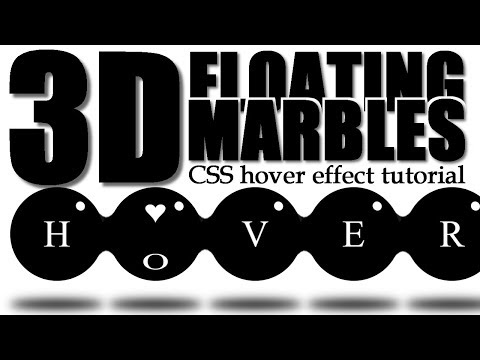 CSS 3D اثرات | ہوور پر فلوٹنگ ماربلز بٹن اینیمیشن (HTML اور CSS3 اور SVG فلٹرز کا استعمال کرتے ہوئے)