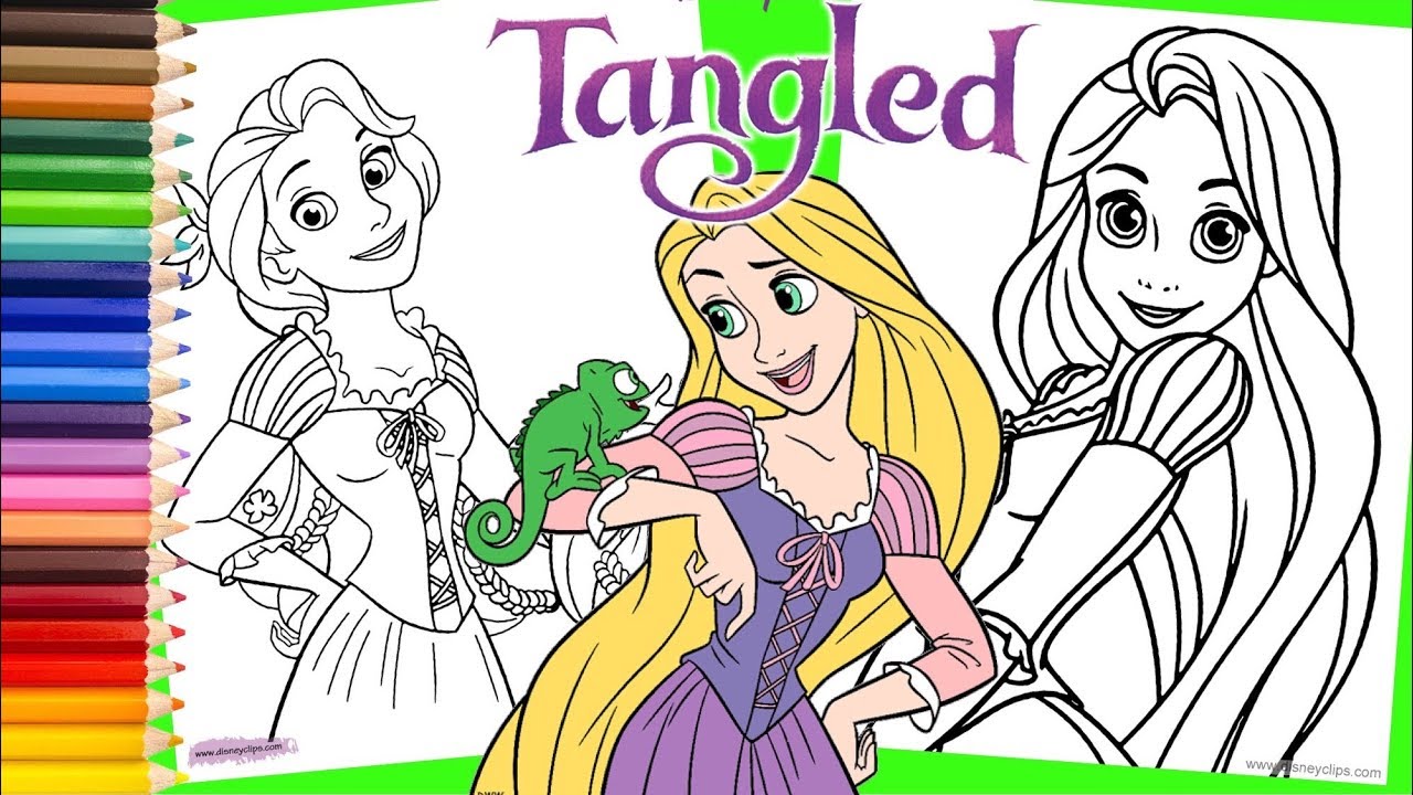 560  Rapunzel Coloring Pages Disneyclips Best