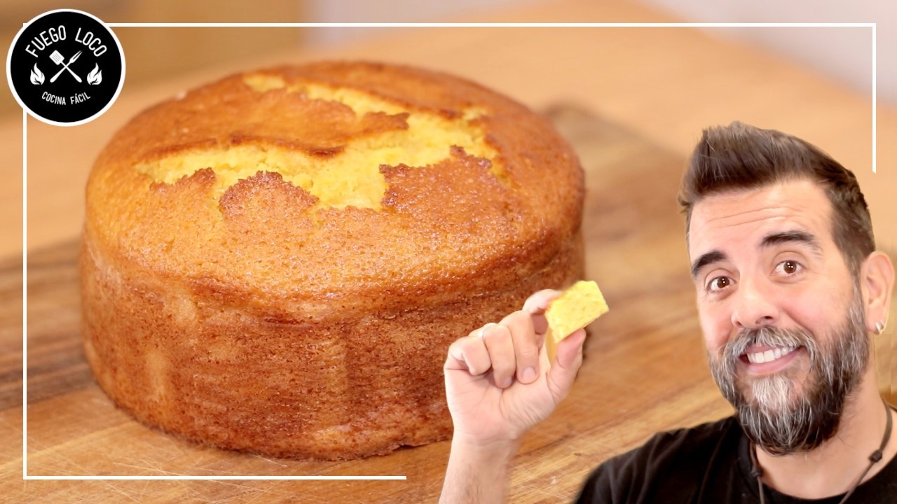 El BIZCOCHO de MANDARINA Esponjoso más FÁCIL!! (Receta en 5 MINUTOS)