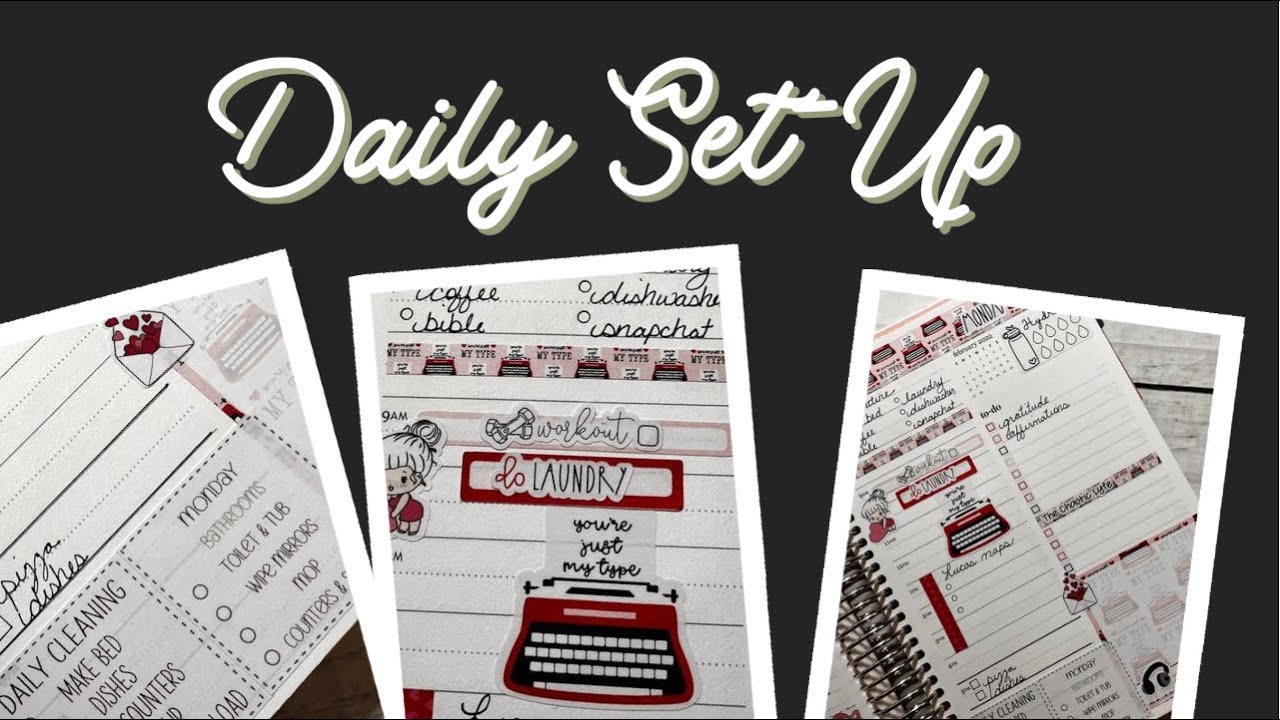 DAILY DUO SET UP | A5 Planner | Erin Condren - YouTube
