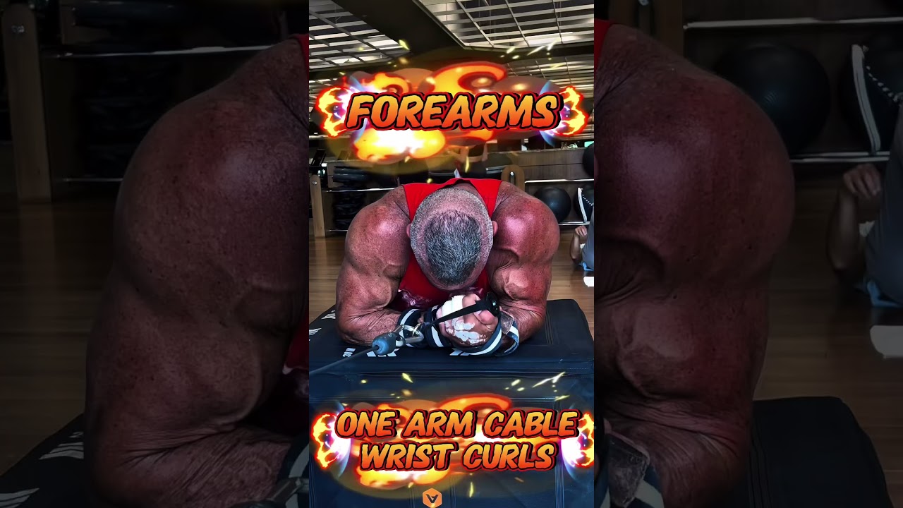 FOREARMS ONE ARM CABLE WRIST CURLS #forearms #muscle #motivation #workout #exercise