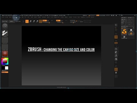 zbrush color of canvas