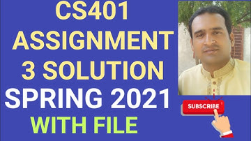 cs401 assignment 3 solution spring 2021 ~ cs401 assignment 3 solution 2021
