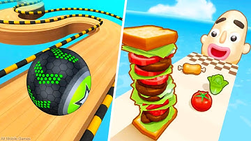 Going Balls | Sandwich Runner - All Levels Gameplay Android,iOS - MEGA APK UPDATE