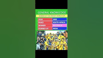 Cricket World Cup Winners 🏆 General knowledge - AMU Entrance Exam 2023 #shorts #gk #gaming #amu