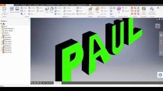 Autodesk Inventor 2017 - 2 Point Perspective Name Activity