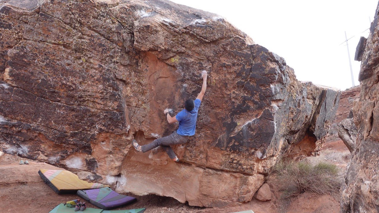 Moe s valley bouldering the 6th extinction v7 youtube