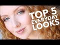 Top 5 Everyday, EASY Neutral Makeup Looks | Beginner Friendly