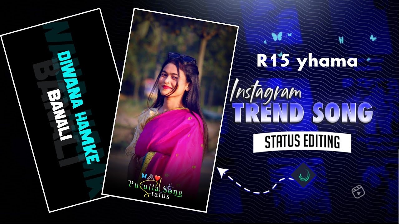 Lo-fi song ❤ New styles status video editing in alight motion ‼️ insta trending purulia song 